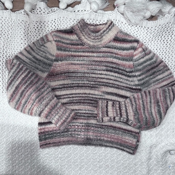 Veronica Beard Sweaters - Veronica Beard Pink and Gray Cowl Neck Sweater 70%alpaca large